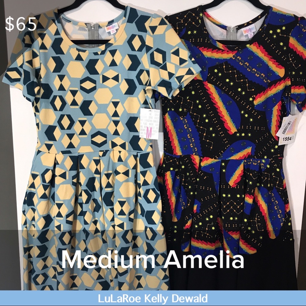 LuLaRoe Amelia Dresses - Medium